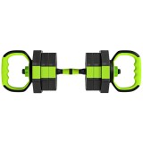 SPORTNOW Set Greutăți Sală 6-&icirc;n-1, Multifuncțional, 20 kg, Plastic și Nisip, 125x18x18 cm, Verde | Aosom Romania