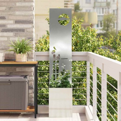 vidaXL Ecran de intimitate pentru grădină Argintiu 32 x 140 cm 876404 foto