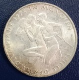 (A1044) MONEDA DIN ARGINT GERMANIA - 10 MARK 1972, LIT. G, OLIMPIADA DE LA MUNCHEN, Europa