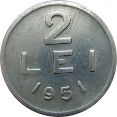 Romania, 2 lei 1951 * cod 97 foto