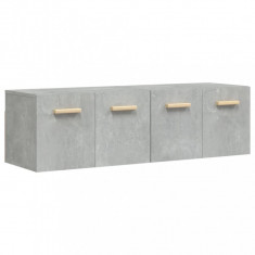 Dulapuri TV de perete 2 buc. gri beton 60x36,5x35 cm lemn