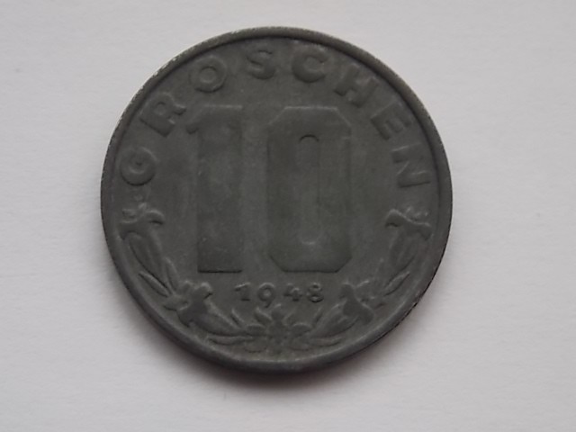 10 GROSCHEN 1948 AUSTRIA