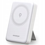 Innostyle Powermag 2In1 Powerbank Cu Inducție Rapidă Pentru Magsafe 10000Mah Stand Alb