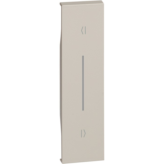 Placa intrerupator jaluzele semne verticale 1M Living Now Bticino nisip KM05V
