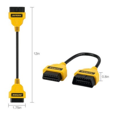 Cablu prelungitor OBD2 30 cm drept autool foto