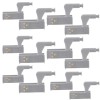 Set 15 buc Balamale pentru mobilier cu iluminare LED, Gri, 7.5 x 4 x 2 cm