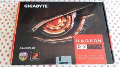 Placa video GIGABYTE Radeon RX 570 GAMING 4GB GDDR5 256-bit. foto
