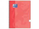 Caiet cu spirala A4, OXFORD School Touch , 70 file-90g/mp, 4 perf, coperta
