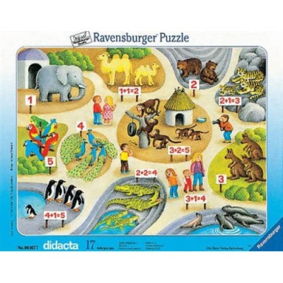 Puzzle Tip Rama Sa Numaram Pana La 5, 17 Piese foto
