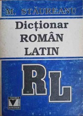 DICTIONAR ROMAN LATIN-M. STAUREANU foto
