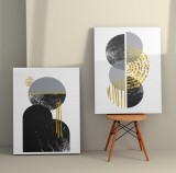 Cumpara ieftin Tablou Canvas (2 bucăți) 2KNV4269, Multicolor, 110x70 cm