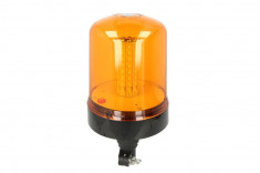 Girofar portocaliu, 12 24V, LED, tubular cap foto
