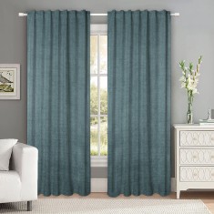 Draperie tip tesatura in cu rejansa transparenta cu ate pentru galerie, Madison, 150x275 cm, densitate 700 g/ml, Celestin, 1 buc