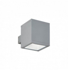 Aplica SNIF SQUARE AP1 GRIGIO, IDEAL LUX, aluminiu, 1 bec x 40 W, inaltime 10 cm, latime 14 cm, gri, 5 kg, 118666 foto