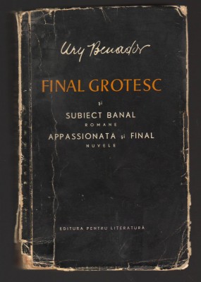 C9981 - FINAL GROTESC, SUBIECT BANAL. APPASSIONATA, FINAL - URY BENADOR foto