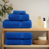 vidaXL Prosoape de baie 10 pcs Albastru 15 x 21 cm Bumbac