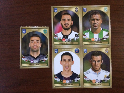 PANINI FIFA 365 2016-2017 set lot 5 stickere sticker foto fotbal fotbalisti foto