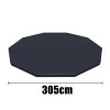 Prelata Piscina Rotunda Bestway 305cm, Acoperire Protectie, Cadru Metalic, PVC, Negru + LIVRARE GRATUITA