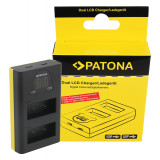 PATONA | Incarcator Dual USB LCD tip Fuji NP-W126 NP-W126s