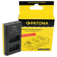 PATONA | Incarcator Dual USB LCD tip Fuji NP-W126 NP-W126s