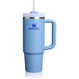 Stanley Quencher H2.O FlowState&trade; Tumbler pahar din oțel inoxidabil cu pai medium Blue Sky 890 ml