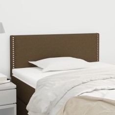 vidaXL Tăblie de pat, maro &icirc;nchis, 100x5x78/88 cm, textil