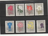 ROMANIA 1957 LP 432 FLORA CARPATINA SERIE MNH NESTAMPILATA