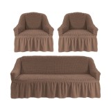 Cumpara ieftin Huse Elastice si Creponate, Canapea 3 Persoane + 2 Fotolii, Bone -HEP33