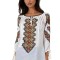Bluza dama tip ie D24 alb/negru mahon , marimea 2XL