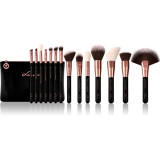 Luvia Cosmetics Essential Brushes Black Diamond set perii machiaj