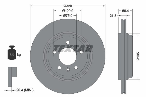 TEXTAR 92107003 PRO Disc frana