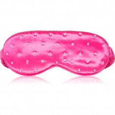 Crystallove Crystalized Silk Eye Mask mască pentru dormit culoare Hot Pink 1 buc