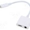 Cablu Jack 3,5mm ?i USB C GEMBIRD 0,15m alb