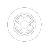 Set discuri frana spate TRW, Mercedes Clasa A (W176), 06.2012-05.2018, Clasa B (W246, W242), 10.2011-12.2018, Cla Coupe (C117), 01.2013-03.19, Cla Sh