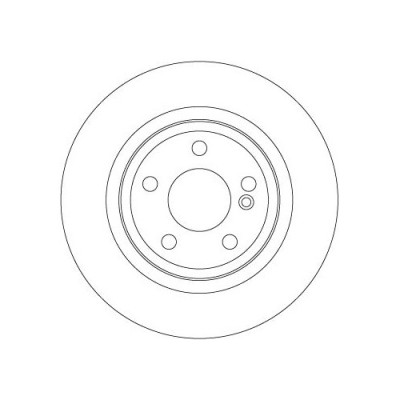 Set discuri frana spate TRW, Mercedes Clasa A (W176), 06.2012-05.2018, Clasa B (W246, W242), 10.2011-12.2018, Cla Coupe (C117), 01.2013-03.19, Cla Sh foto
