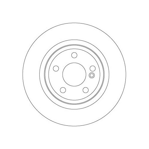 Set discuri frana spate TRW, Mercedes Clasa A (W176), 06.2012-05.2018, Clasa B (W246, W242), 10.2011-12.2018, Cla Coupe (C117), 01.2013-03.19, Cla Sh