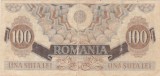 Bancnotă Rom&acirc;nia 100 Lei 1947 BNR, seria V.9, numismatică