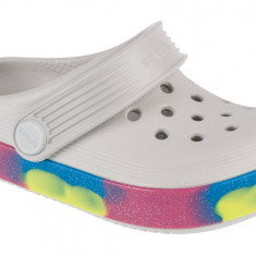 Papuci flip-flop Crocs Off Court Glitter Band Clog T 209717-1FS alb