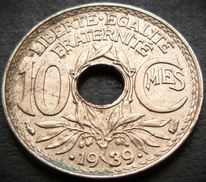 Moneda istorica 10 CENTIMES - FRANTA, anul 1939 * cod 1049