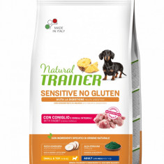 Natural Trainer, Dog Mini Adult Sensitive No Gluten, Iepure, 2 kg