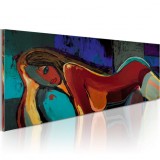 Cumpara ieftin Tablou pictat manual - Afternoon nap 120x60 cm