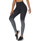 Colanti pentru Fitness, Yoga, Jogging, Sofia CONCEPT&reg;, Talie inalta, Elastici, Gradient Black/Gray - L