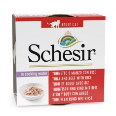 Schesir cat ton ?i vita cu orez in suc propiu 85 g foto
