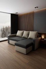 Colțar extensibil Tokyo Gri + Bej