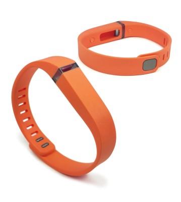 Bratara TPU pentru Fitbit Flex-Mărime L-Culoare Portocaliu foto