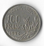 Moneda 100 francs 1954 B - Franta