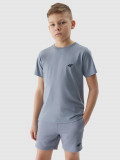 Tricou unicolor pentru băieți - albastru, 4F Sportswear
