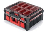 Container KISTENBERG cu cutii negre și capac transparent
