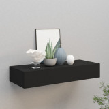 Dulap de perete cu sertar, negru, 60x23,5x10 cm, MDF GartenMobel Dekor, vidaXL