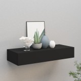 VidaXL Dulap de perete cu sertar, negru, 60x23,5x10 cm, MDF